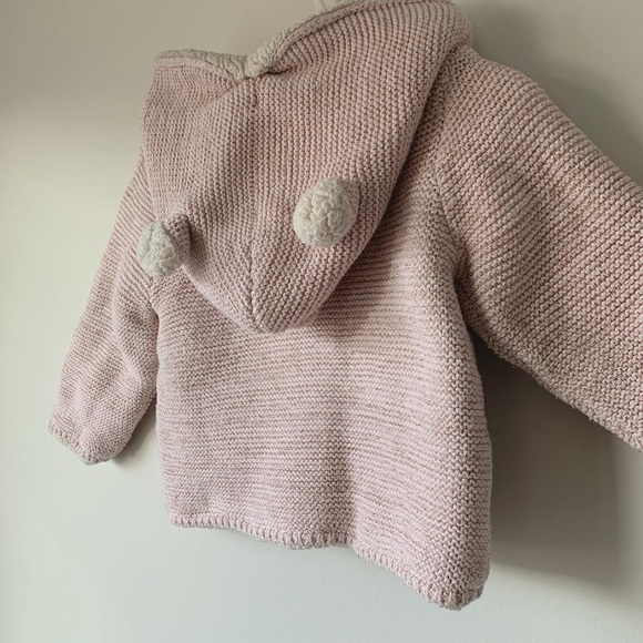 GAP Baby Pink Brannan Bear Sherpa-Lined Sweater - Picture 4 of 11